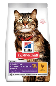 Hills Sensitive Skin Deri Tüy ve Sindirim Hassasiyeti İçin Kedi Maması