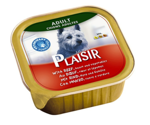 Plaisir Sığır Etli Sebzeli Pate Konserve Köpek Maması